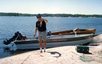 Peter Kozak with his latest catch